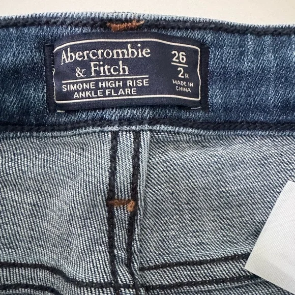 Abercrombie & Fitch Simone High Rise Ankle Flare Jeans - Picture 2 of 12